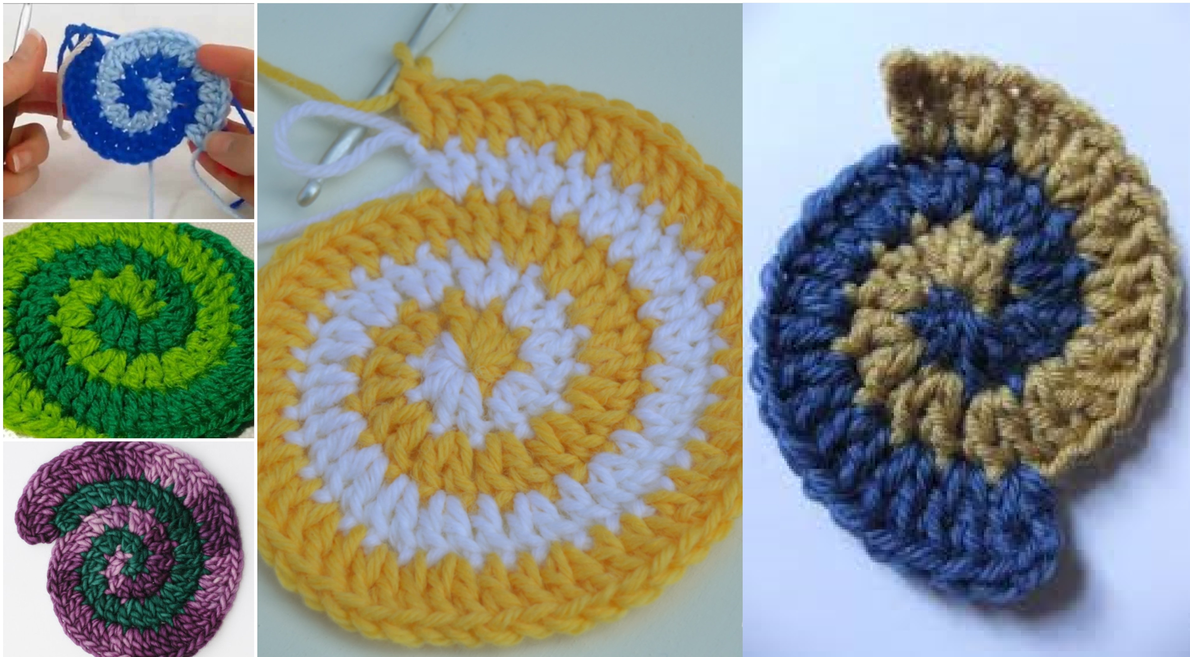 How To Crochet Two Color Double Spiral