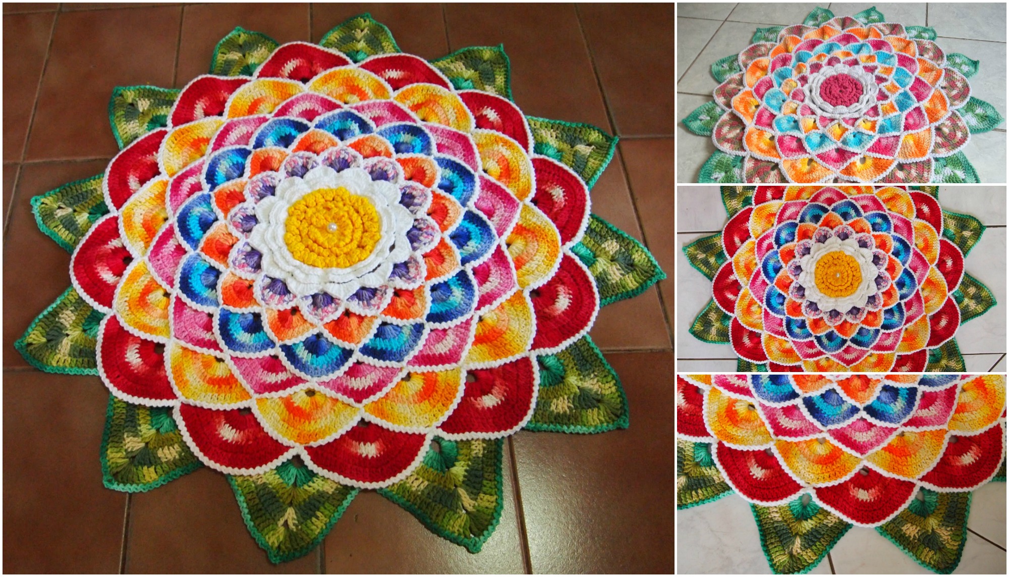 Crochet Round Rug Mandala