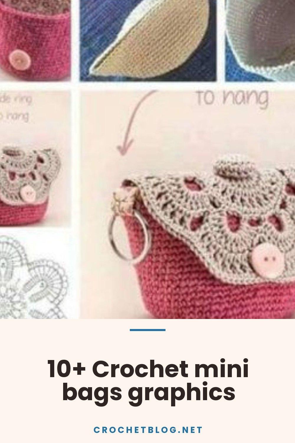10+ Crochet mini bags graphics