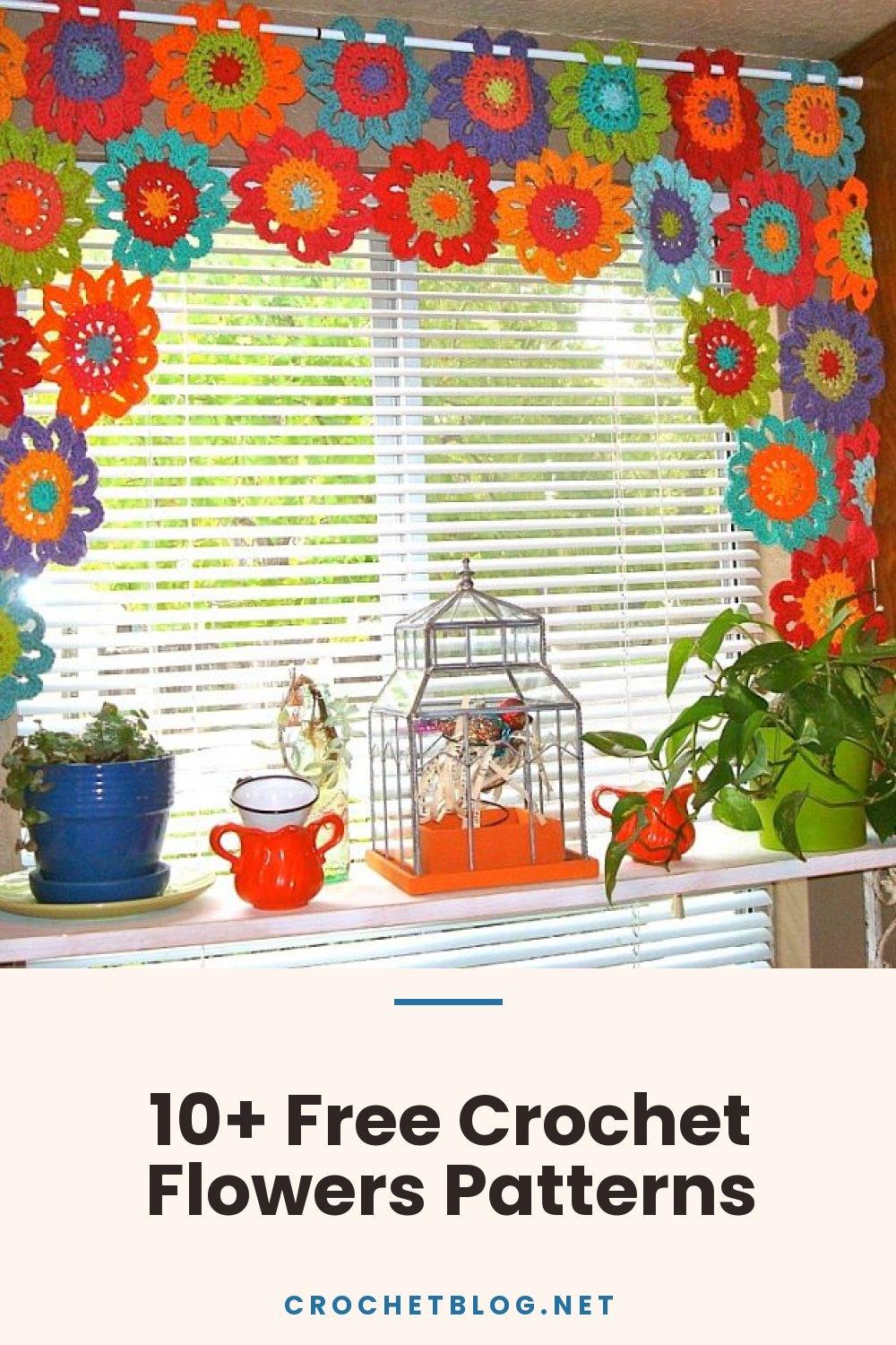 10+ Free Crochet Flowers Patterns