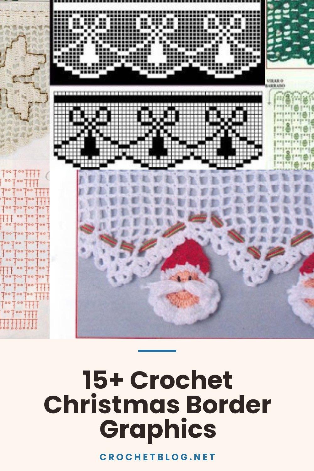 15+ Crochet Christmas Border Graphics