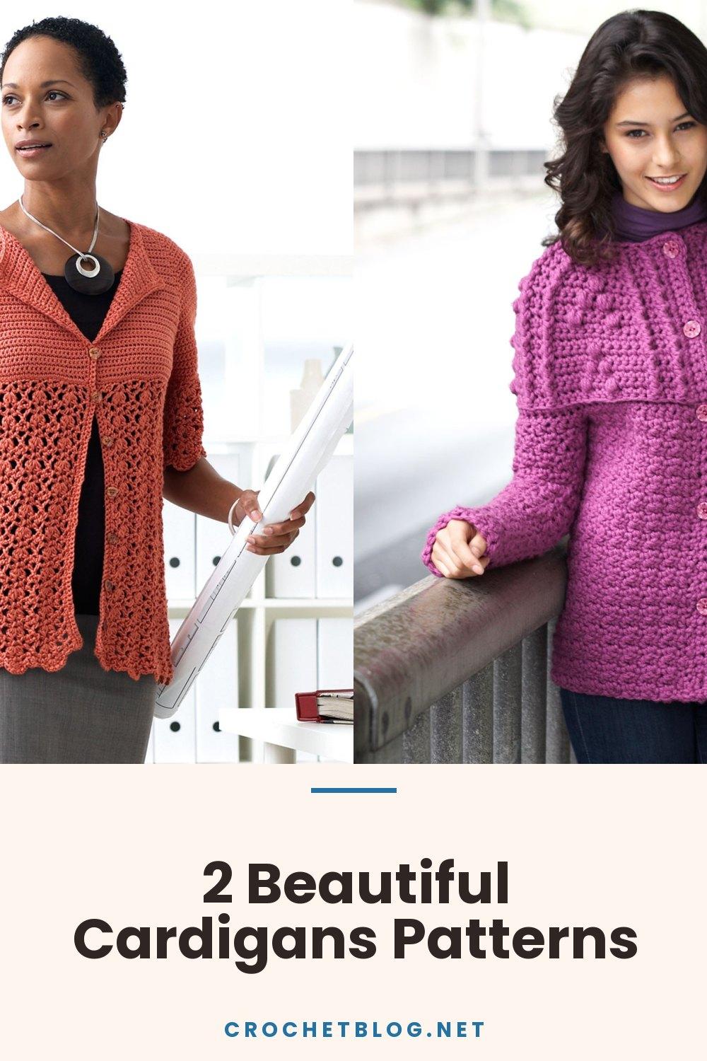 2 Beautiful Cardigans Patterns