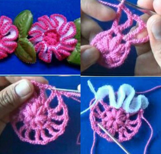 3d crochet flower 8