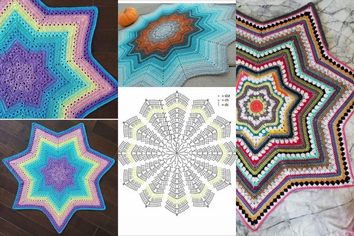 6 day star blanket crochet a step by step 6