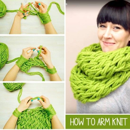 Arm Knitting Scarves Ideas 5