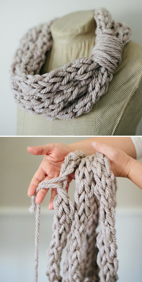 Arm Knitting Scarves Ideas 7