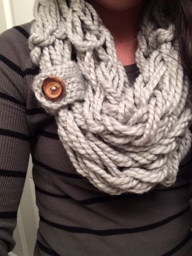 Arm Knitting Scarves Ideas