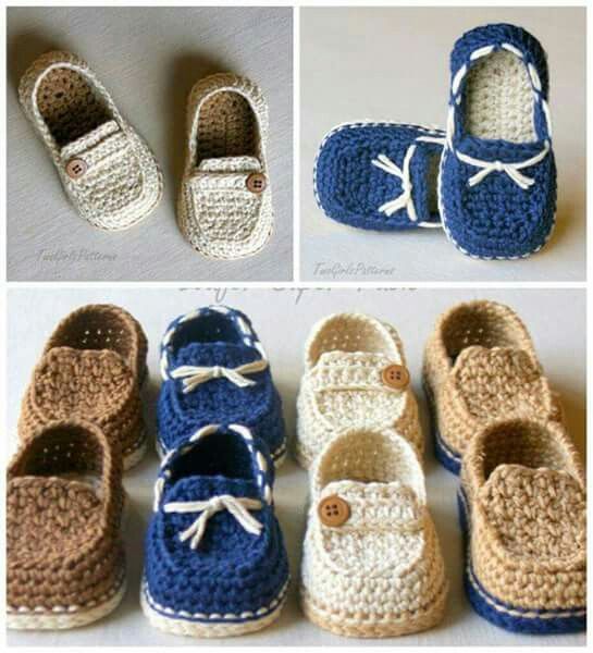 Baby Loafers Moccasins Crochet 3