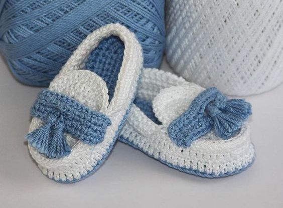 Baby Loafers Moccasins Crochet 4