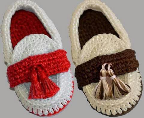 Baby Loafers Moccasins Crochet 5