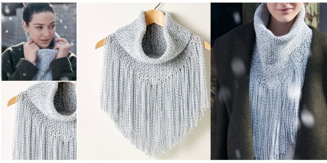 Cozy Fringed Cowl pattern