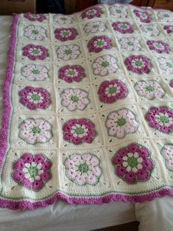 Crochet African Flower Blankets 3