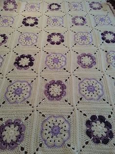 Crochet African Flower Blankets 4