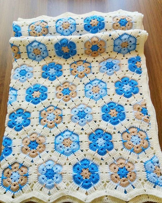 Crochet African Flower Blankets 5