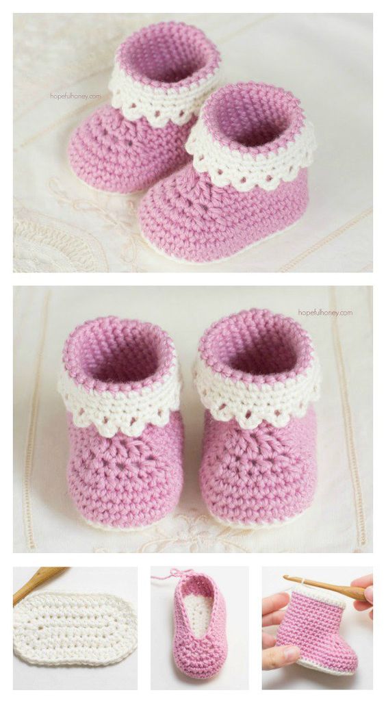 Crochet Baby Booties 1