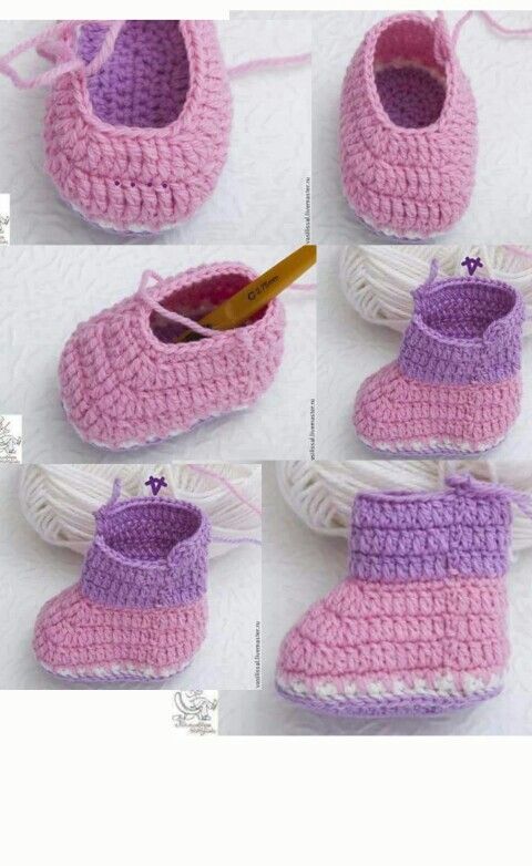 Crochet Baby Booties 2