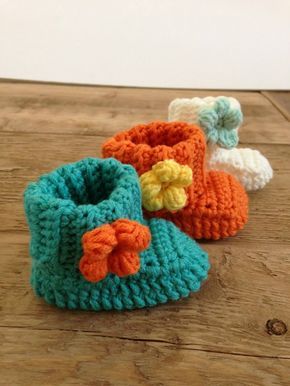 Crochet Baby Booties 5