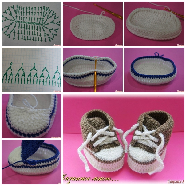 Crochet Baby Sneakers