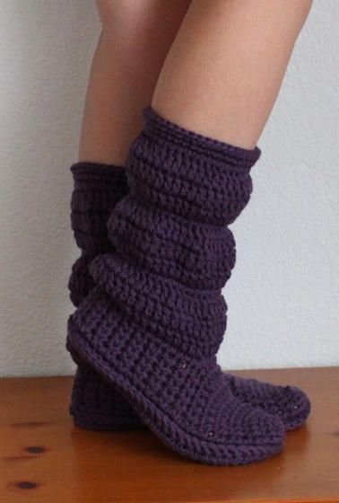 Unique Crochet Boot Slippers Ideas