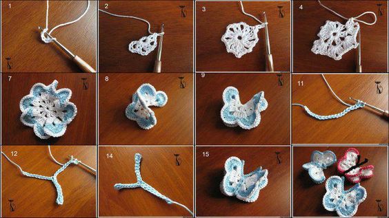 Crochet Butterfly Tutorial 2