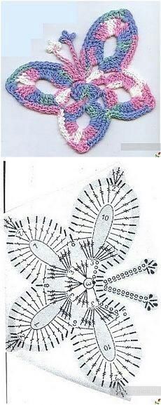 Crochet Butterfly Tutorial