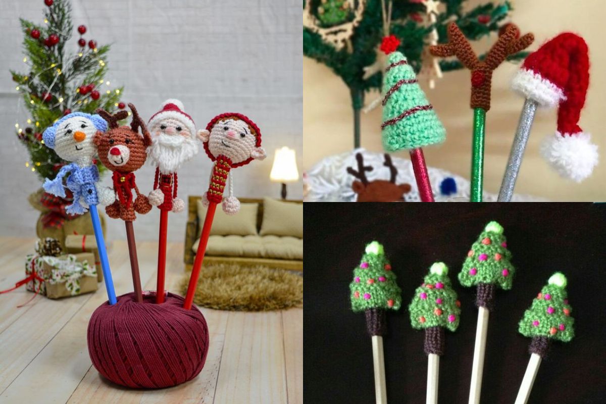 Crochet Christmas Pencil Tip for Christmas Ideas 6