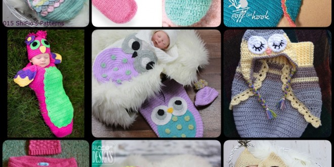 Crochet Cute Baby Owl Cocoon