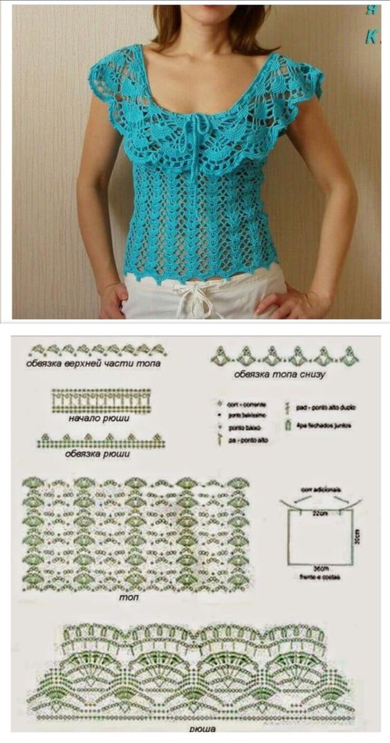 Crochet Cutest BlouseTop Tutorial 6