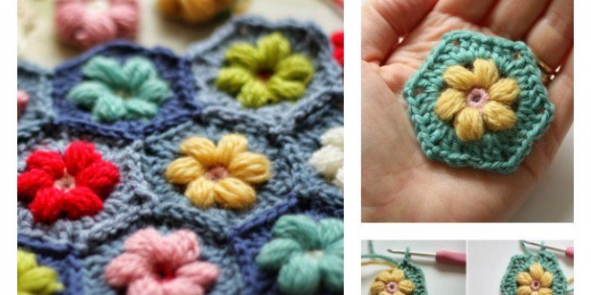 Crochet Daisy Puffagon