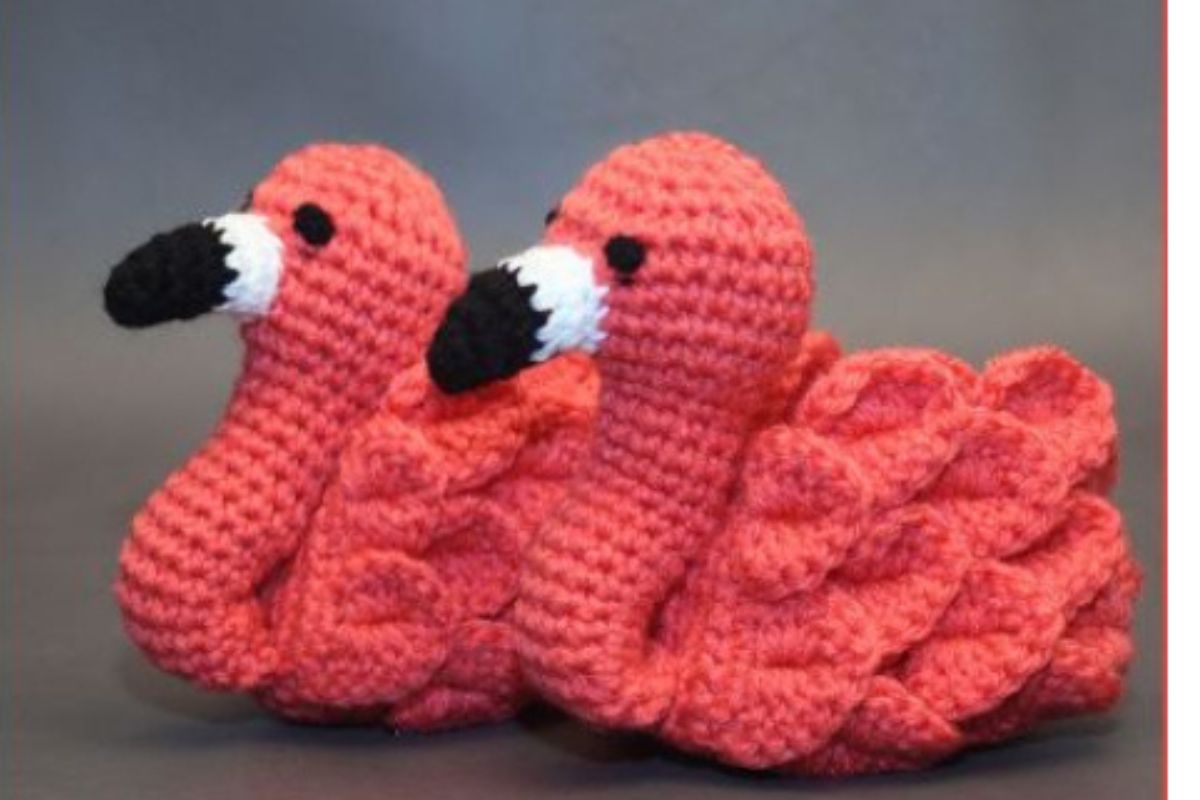Crochet Flamingo Feet Baby Bootie