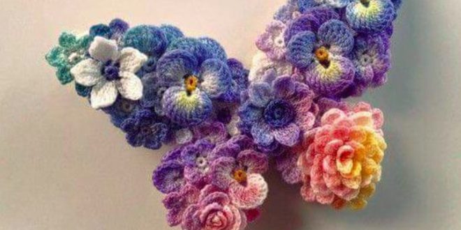 Crochet Flower Butterfly 9