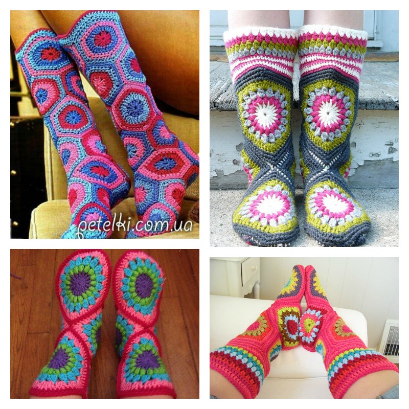 Granny slipper sale boots