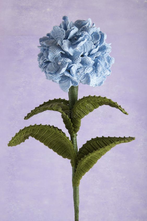 Crochet Hydrangea Flower 1