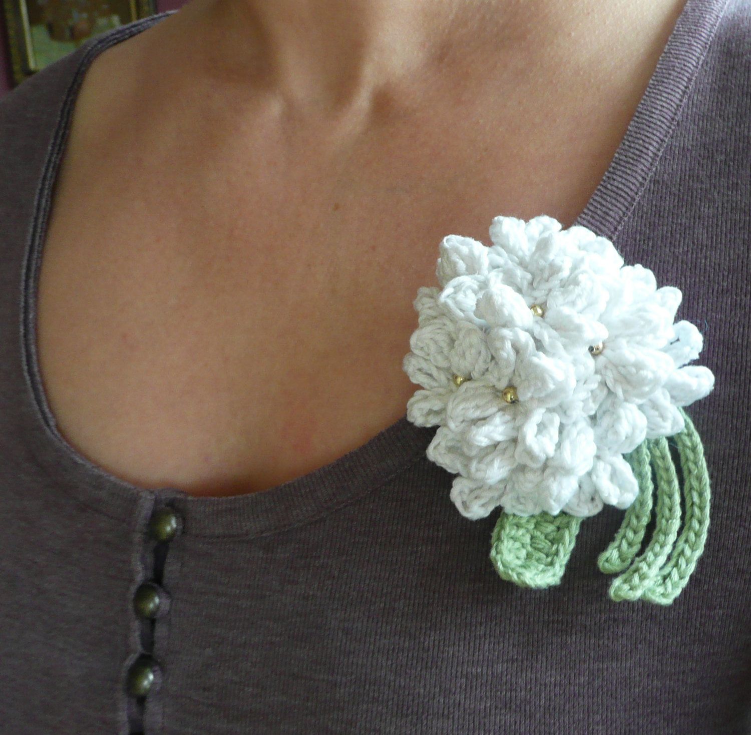 Crochet Hydrangea Flower 4