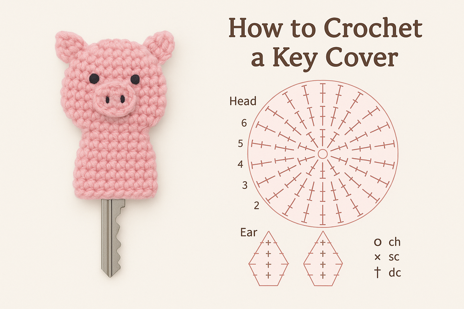 Crochet Key Covers 1 1