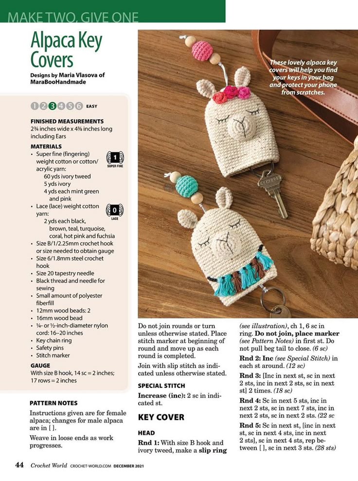 Crochet Key Covers 4 1