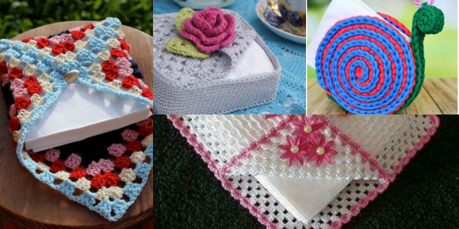 Crochet Napkin Holders ideas