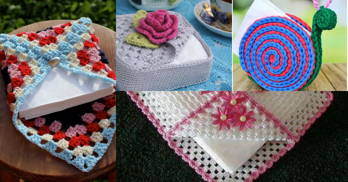 20+ Crochet Napkin Holders Ideas