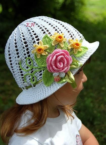 Crochet Panama Hat Girls