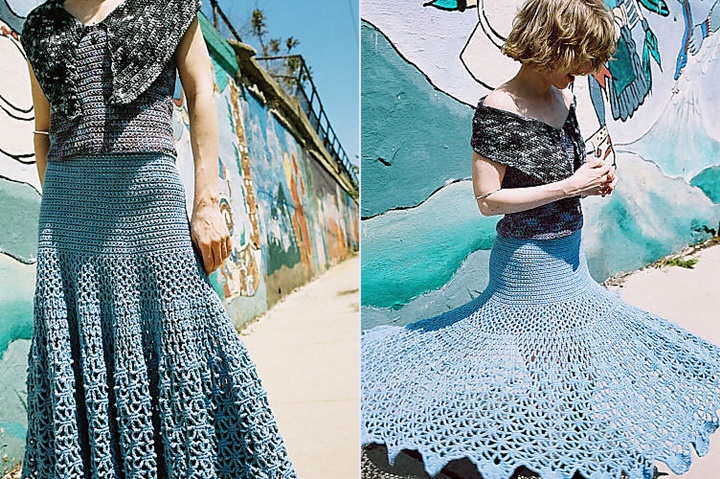 Crochet Spiderweb Skirt