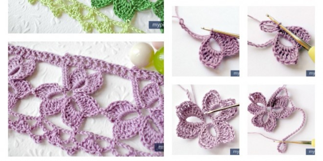 Crochet Trefoil Lace edging
