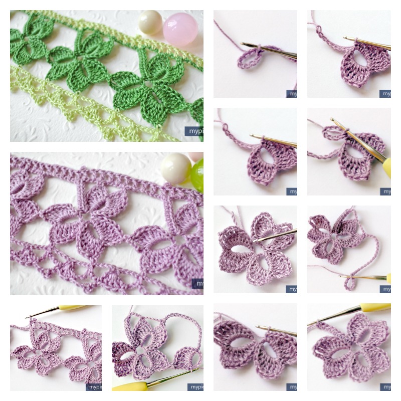 Crochet Trefoil Lace edging