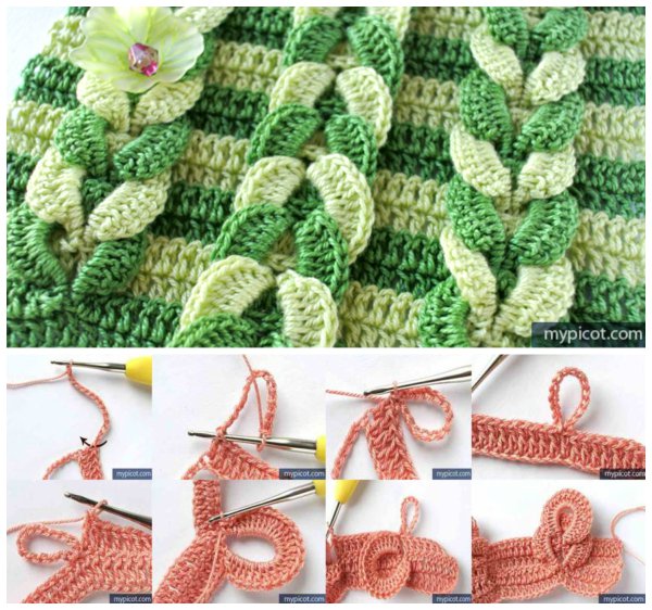 DIY Crochet Cable Stitch Free Pattern