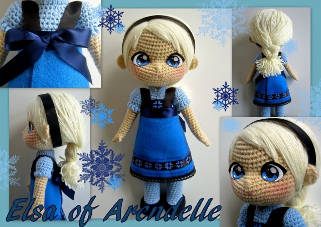 DIY Crochet Disney Frozen Free Patterns crochet elsa doll free pattern