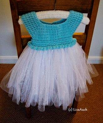 DIY Crochet Disney Frozen Free Patterns crochet elsa tutu dress free pattern