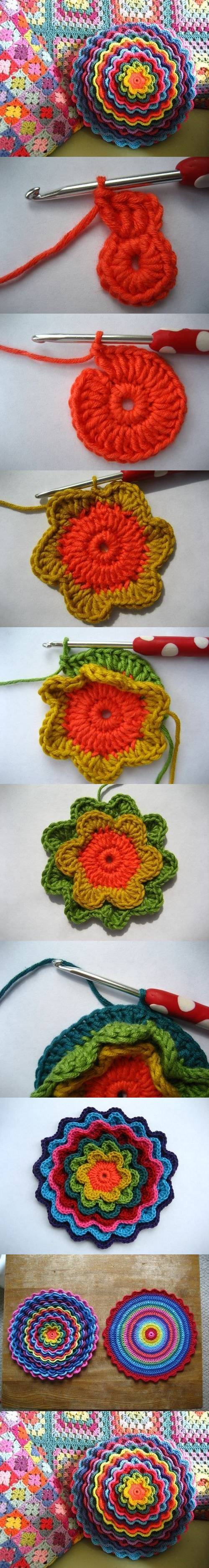 crochet flowers tutorial video