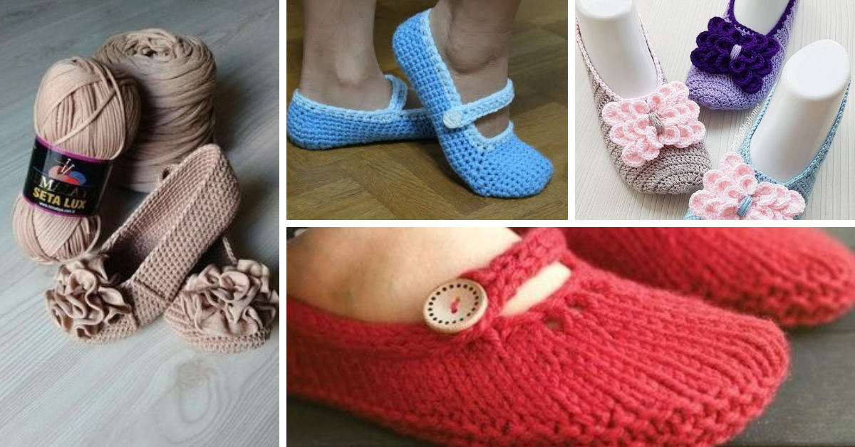 Crochet mary hot sale jane slippers