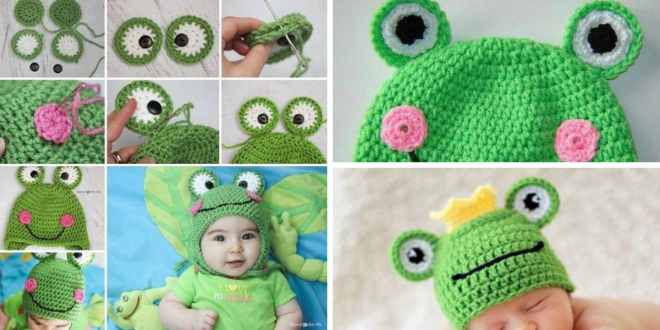 DIY Cute Crochet Frog Hat with Free Pattern
