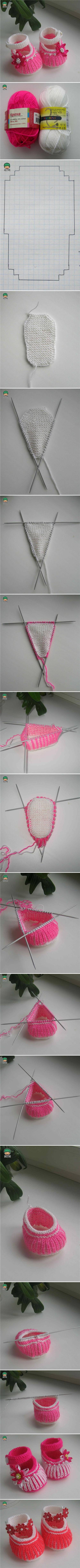 DIY-Cute-Knit-Baby-Shoes