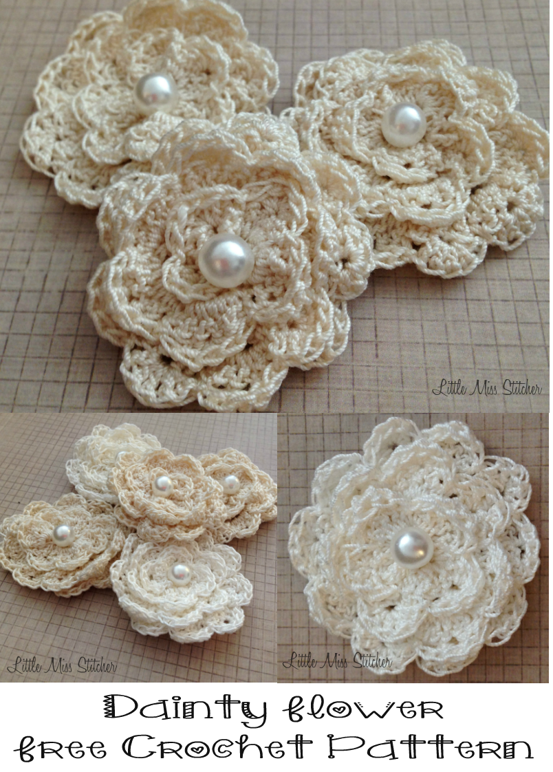 Dainty Crochet Flower Free Pattern